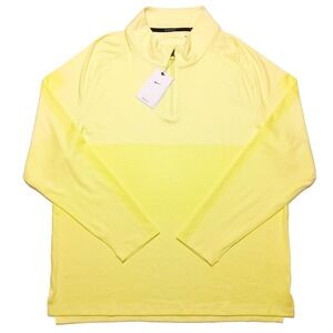 NIKE Golf Dri-Fit Vapor 1/2 Zip Top Pullover CU9828 Yellow Men's XL ~ New